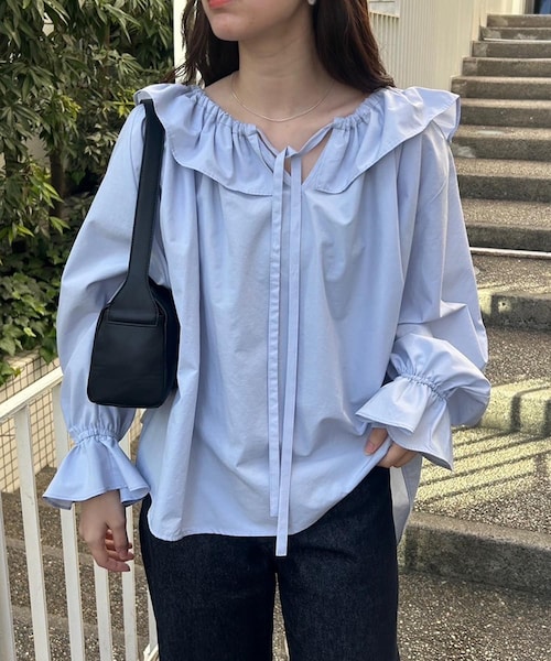 mystic（ミスティック）の「リボンボリュームブラウス（）」 - WEAR