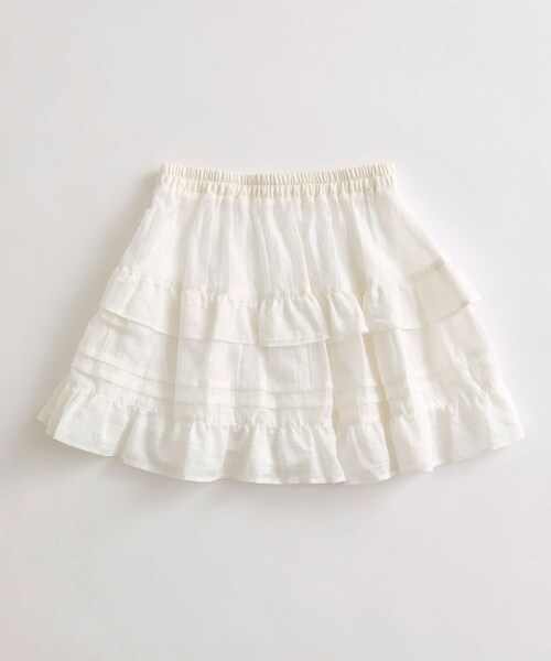 OLIVE des OLIVE（オリーブデオリーブ）の「ティアードミニフリルスカート（スカート・レディース・ホワイト系その他/レオパード/オフホワイト・FREE）」の2枚目の写真