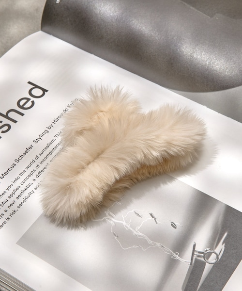 Lattice（Lattice）の「ファークリップ（バレッタ/ヘアクリップ・レディース・ブラウン/ブラック/アイボリー・FREE）」の2枚目の写真