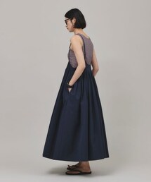 希少 25SS Curensology コットンナイロンタックワンピース Curensology｜コットンナイロンタックワンピース | Rakuten