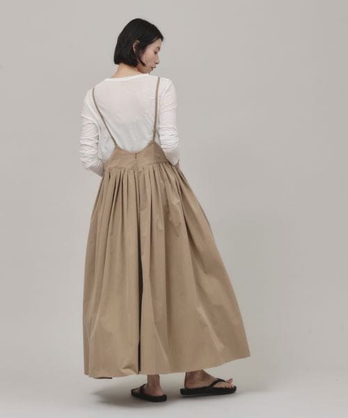 希少 25SS Curensology コットンナイロンタックワンピース 希少 25SS Curensology コットンナイロンタックワンピース