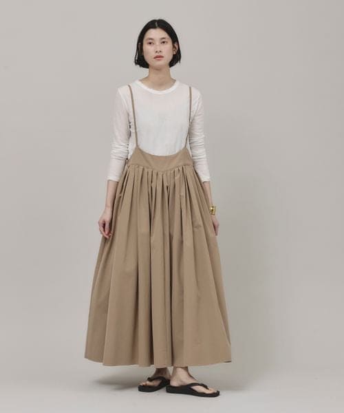 希少 25SS Curensology コットンナイロンタックワンピース Curensology（カレンソロジー）の「コットンナイロンタック