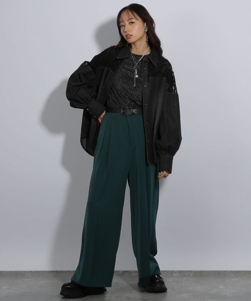 楽天市場】【SALE／50%OFF】(M)トロミサイドスリットジレ HARE