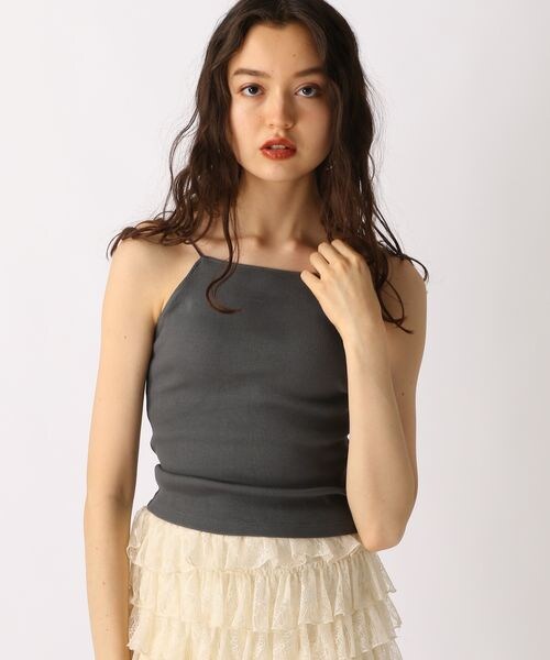 FOREVER 21（フォーエバー トゥエンティーワン）の「カップ付きリブキャミソール（アンダーウェア・オフホワイト05/ブラック09/チャコール18/ピンク20・S/M/L）」の20枚目の写真