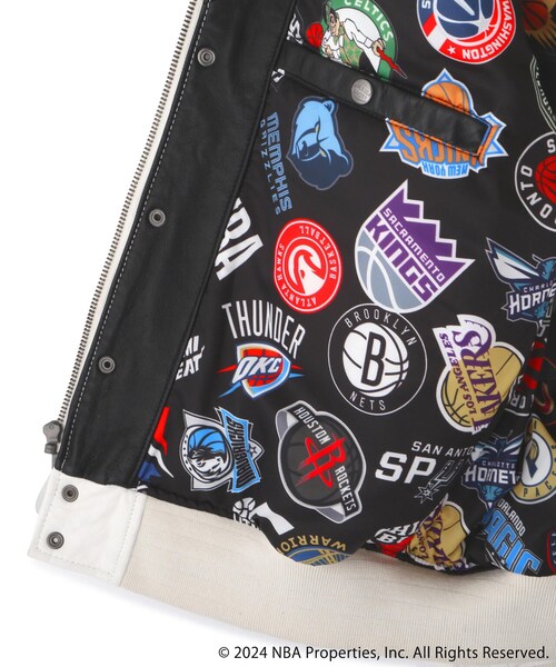 AVIREX(アヴィレックス)の「《AVIREX × NBA》ALL TEAM JACKET / オールチーム ジャケット / アヴィレックス(ジャケット/アウター・ホワイト・M/L/XL/2XL)」の14枚目の写真