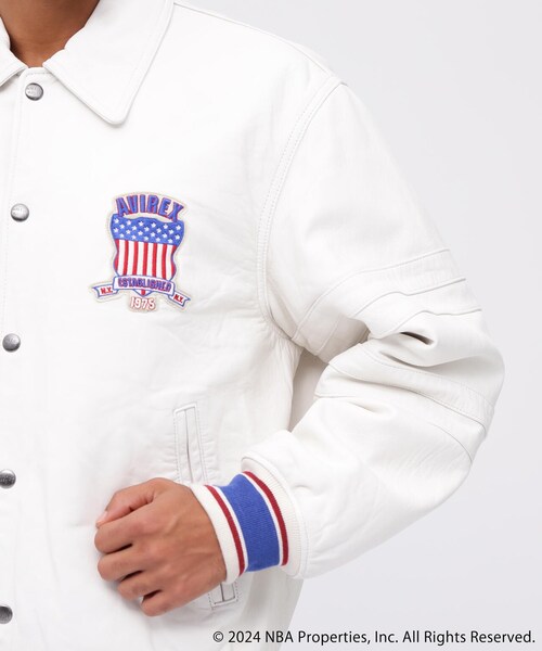 AVIREX(アヴィレックス)の「《AVIREX × NBA》ALL TEAM JACKET / オールチーム ジャケット / アヴィレックス(ジャケット/アウター・ホワイト・M/L/XL/2XL)」の8枚目の写真