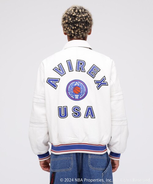 AVIREX(アヴィレックス)の「《AVIREX × NBA》ALL TEAM JACKET / オールチーム ジャケット / アヴィレックス(ジャケット/アウター・ホワイト・M/L/XL/2XL)」の6枚目の写真