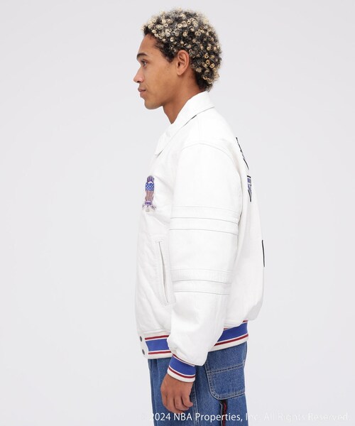 AVIREX(アヴィレックス)の「《AVIREX × NBA》ALL TEAM JACKET / オールチーム ジャケット / アヴィレックス(ジャケット/アウター・ホワイト・M/L/XL/2XL)」の5枚目の写真