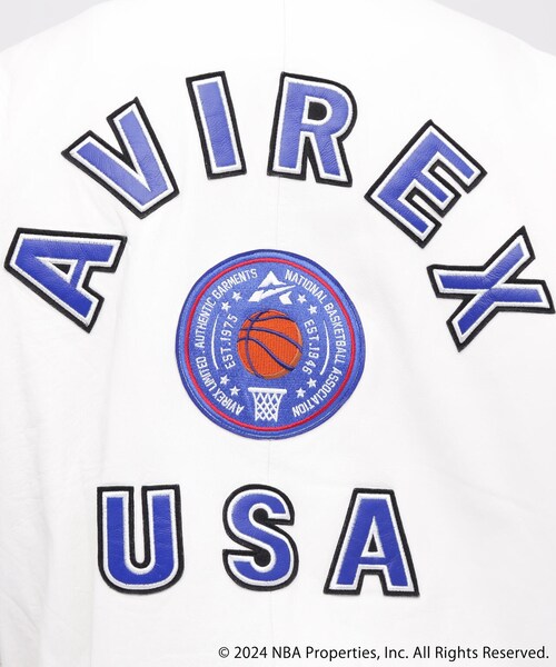 AVIREX(アヴィレックス)の「《AVIREX × NBA》ALL TEAM JACKET / オールチーム ジャケット / アヴィレックス(ジャケット/アウター・ホワイト・M/L/XL/2XL)」の10枚目の写真