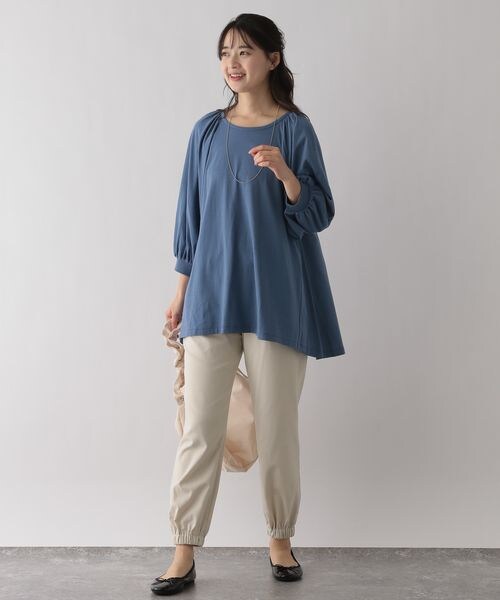 草木染め⚫︎グレーと青のグラデーション ヨガパンツ⚫︎ゆったり