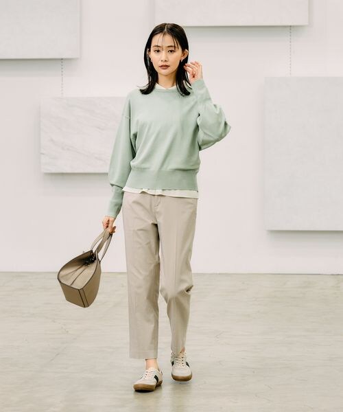 トップス c... GLOBAL WORK（グローバルワーク）の「スゴラクストレッチスリムパンツ