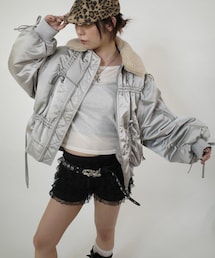 WHO'S WHO gallery | 【Six M/シックスエム】ドロスト衿ボアMA-1(ジャケット/アウター)