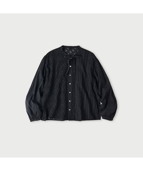 度甘平のカットワークブラウス 6325【美品】45R カットワークブラウス 度甘