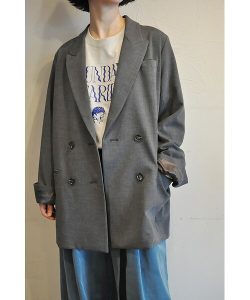 --（--）の「テーラードジャケット（テーラードジャケット・レディース・ベージュ/グレー/ブラック・one）」の3枚目の写真