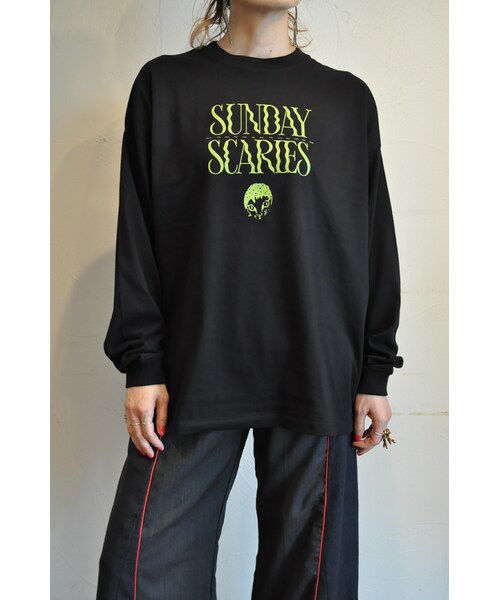 RehersalL（リハーズオール）の「キャットロゴロンT（Tシャツ/カットソー・レディース・グレー/ホワイト/ブラック・one）」の3枚目の写真