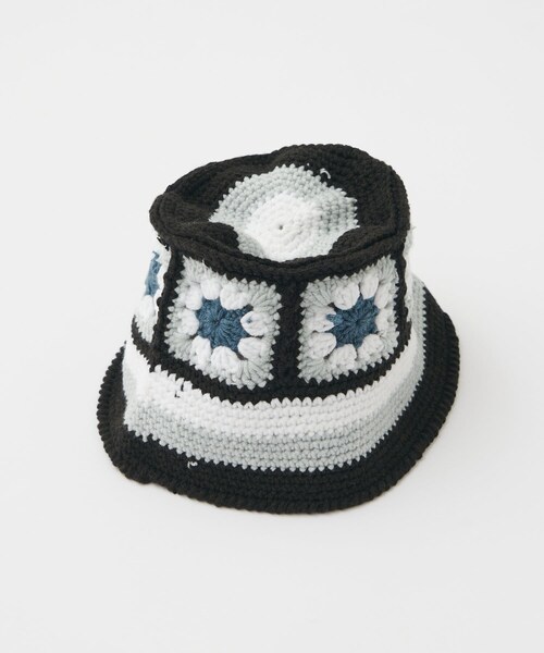 DISCOAT(ディスコート)の「【SS先行予約】クロシェハット(ハット・メンズ・キャメル/ブラック・FREE)」の2枚目の写真