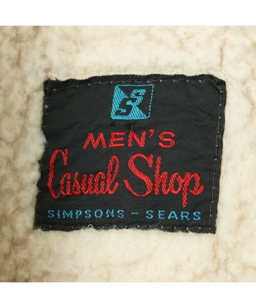 --(--)の「70s 80s USA Sears スウェード レザー コート ジャケット メンズML相当 ベージュ ボアライナー アメリカ古着(その他アウター・レディース・ベージュ・L)」の3枚目の写真