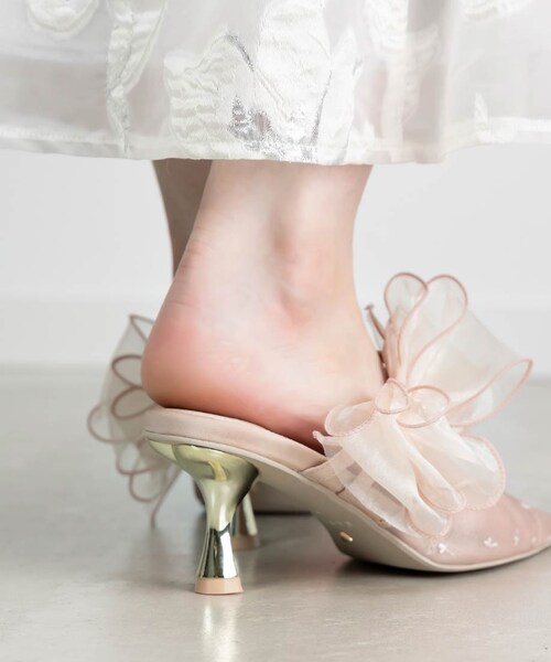 RANDA（ランダ）の「【HEART COLLECTION】シフォンリボンハート