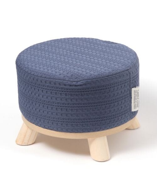 LAKOLE（ラコレ）の「ファブリックスツール[ワッフル]（その他・グレー(15)/グリーン(70)/ブルー(80)・F）」の3枚目の写真