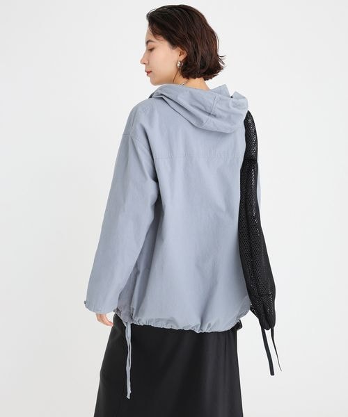 BABYLONE(バビロン)の「フード付きシャツプルオーバー(トップス・ホワイト10/サックス85・FREE)」の11枚目の写真