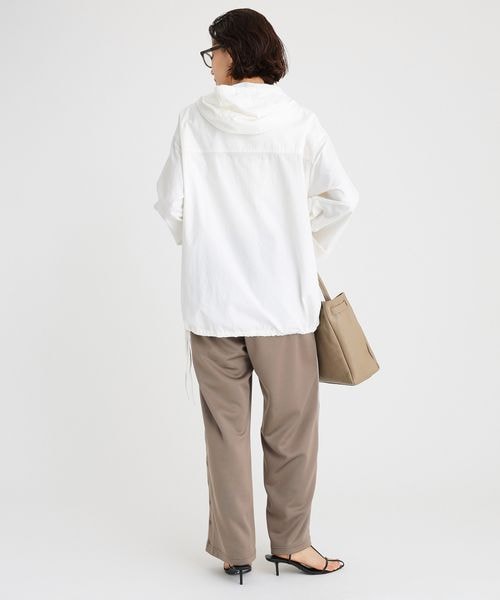 BABYLONE(バビロン)の「フード付きシャツプルオーバー(トップス・ホワイト10/サックス85・FREE)」の8枚目の写真