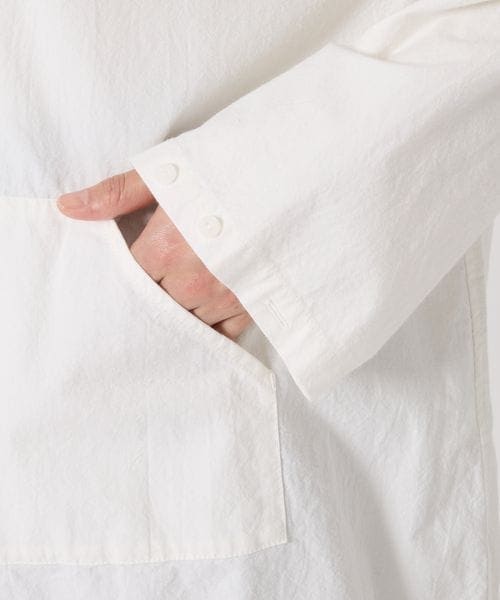 BABYLONE(バビロン)の「フード付きシャツプルオーバー(トップス・ホワイト10/サックス85・FREE)」の22枚目の写真