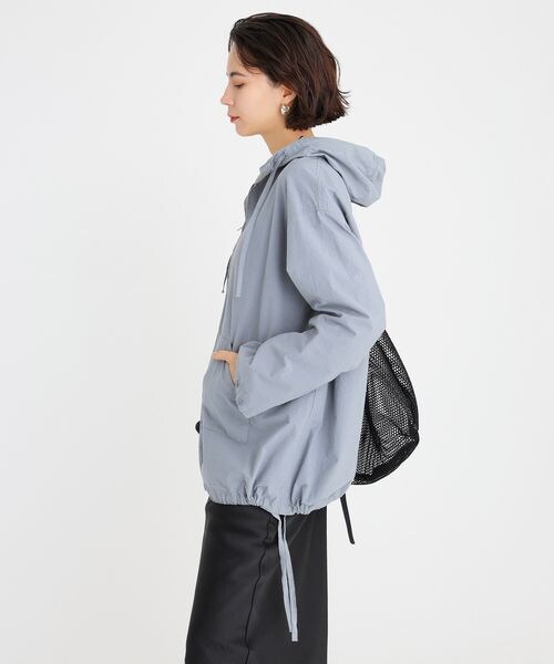 BABYLONE(バビロン)の「フード付きシャツプルオーバー(トップス・ホワイト10/サックス85・FREE)」の10枚目の写真