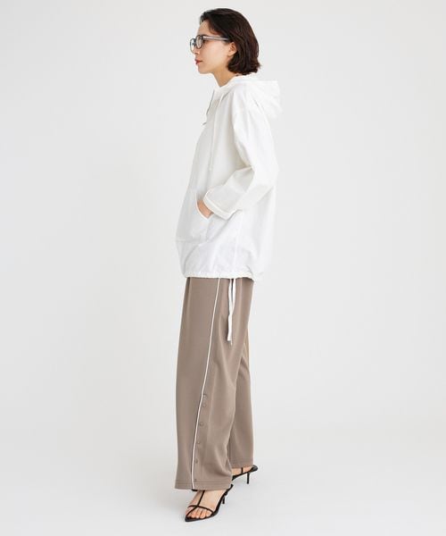 BABYLONE(バビロン)の「フード付きシャツプルオーバー(トップス・ホワイト10/サックス85・FREE)」の7枚目の写真