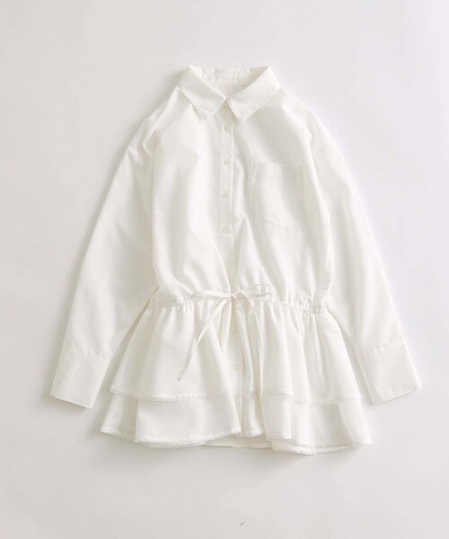 OLIVE des OLIVE（オリーブデオリーブ）の「チュニックシャツワンピ（チュニック・レディース・サックスブルー/ピンク/オフホワイト・FREE）」の2枚目の写真