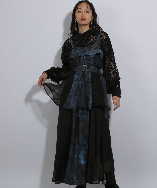 HARE(ハレ)の「リフレクションフラワーキャミワンピース(ワンピース/ドレス・グレー11/ブルー85・FREE)」の10枚目の写真