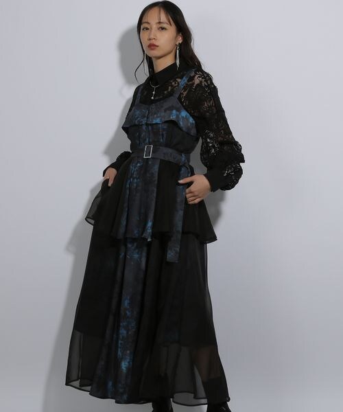 HARE(ハレ)の「リフレクションフラワーキャミワンピース(ワンピース/ドレス・グレー11/ブルー85・FREE)」の11枚目の写真