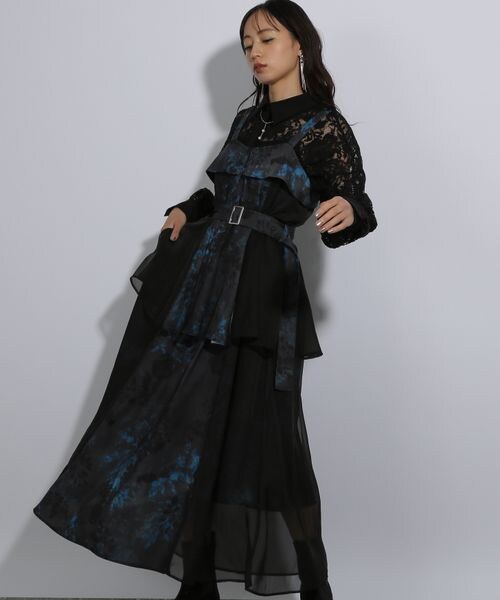 HARE(ハレ)の「リフレクションフラワーキャミワンピース(ワンピース/ドレス・グレー11/ブルー85・FREE)」の12枚目の写真