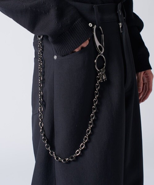 Lui's(ルイス)の「【Ah / アー】ウォレットチェーン(財布/小物・メンズ・ブラック/シルバー・F)」の1枚目の写真