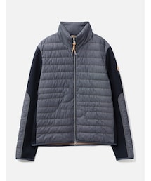 MONCLER（モンクレール）の「Padded Snake-Quilted Denim Cardigan（その他・メンズ）」