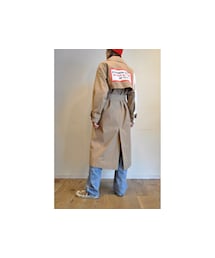 Thomas magpie | ロゴトレンチコート(トレンチコート)