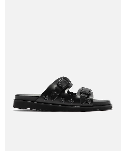 TOGA VIRILIS（トーガ ビリリース）の「BLACK LEATHER GUNMETAL