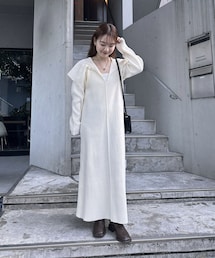 mystic | BIGカラーニットワンピ(ワンピース/ドレス)