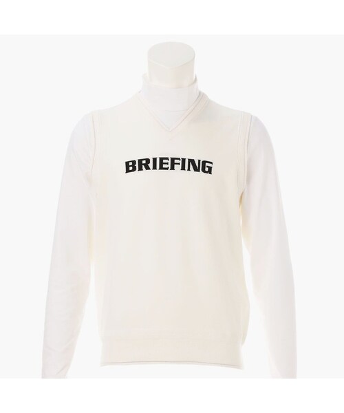 メンズウェア BRIEFING Men WR V-NECK KNIT VEST セール】ブリーフィング ゴルフ ウェア メンズ Vネック ニット ベスト