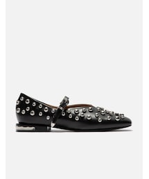 SQUARE TOE STRAP PUMPS