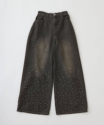 OLIVE des OLIVE | キラキラリボンデニムパンツ(デニムパンツ)