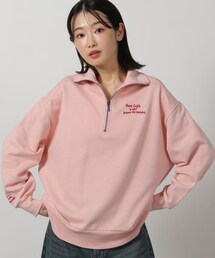LAKOLE（ラコレ）の「レターロゴハーフZIPプルオーバー（その他）」