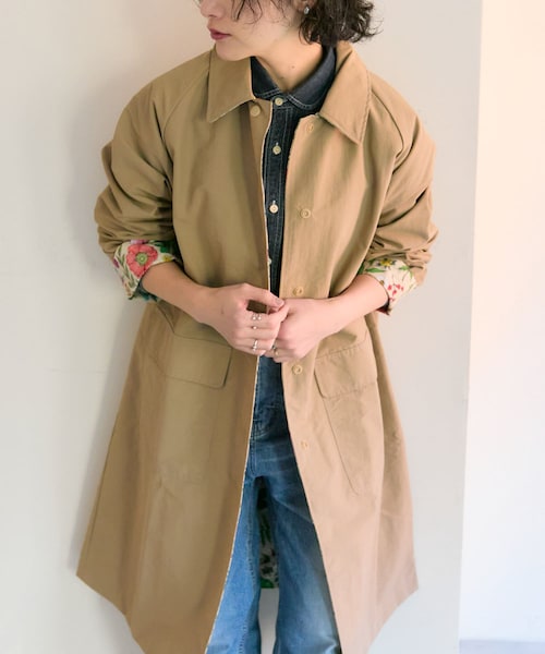 sampo×earリバーシブル コート ear PAPILLONNER（イアパピヨネ）の「《人気コラボ/ユニセックス/撥水