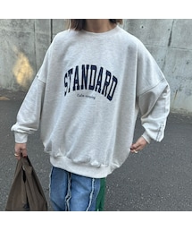 copine | フロント＆スリーブロゴスウェット(オートミール)(スウェット)