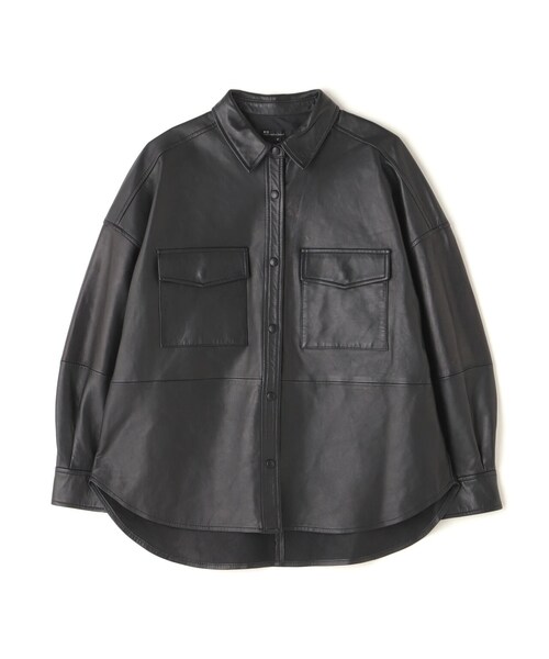 B'2nd（ビーセカンド）の「NCB neat caprice brand(エヌシービーニートカプリスブランド) WOMENS SHEEP SHIRTS（ジャケット/アウター・ブラック/グレー・F）」の18枚目の写真