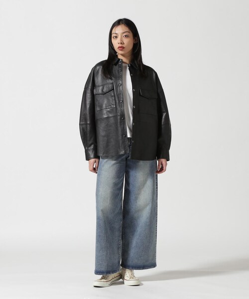 B'2nd（ビーセカンド）の「NCB neat caprice brand(エヌシービーニートカプリスブランド) WOMENS SHEEP SHIRTS（ジャケット/アウター・ブラック/グレー・F）」の17枚目の写真