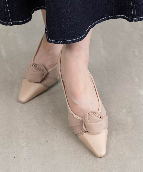 RANDA（ランダ）の「ローズコサージュ付き2WAYバックストラップパンプス（その他・レディース・その他）」の14枚目の写真