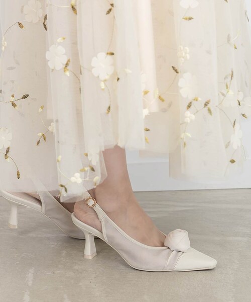 RANDA（ランダ）の「ローズコサージュ付き2WAYバックストラップパンプス（その他・レディース・その他）」の22枚目の写真