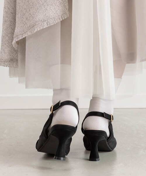 RANDA（ランダ）の「ローズコサージュ付き2WAYバックストラップパンプス（その他・レディース・その他）」の7枚目の写真