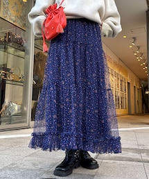 CIAOPANIC（チャオパニック）の「裾フリルフラワーチュールティアード