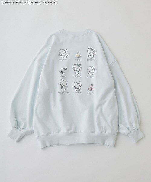 OLIVE des OLIVE（オリーブデオリーブ）の「HELLO KITTY スウェット（トップス・レディース・オフホワイト/ピンク/サックスブルー・FREE）」の2枚目の写真